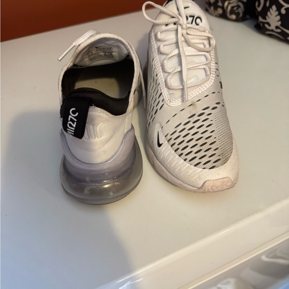 Nike Air Max 270 White and Black Sneakers